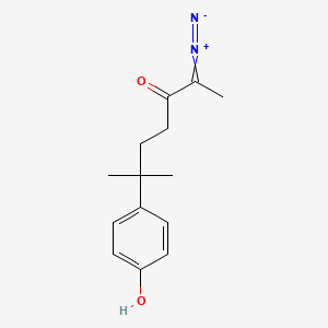 2-Diazonio-6-(4-hydroxyphenyl)-6-methylhept-2-en-3-olate