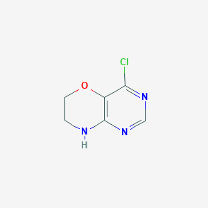 B1448058 4-Chloro-7,8-dihydro-6H-pyrimido[5,4-b][1,4]oxazine CAS No. 1309377-79-4