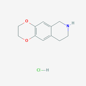 B1448062 2H,3H,6H,7H,8H,9H-[1,4]dioxino[2,3-g]isoquinoline hydrochloride CAS No. 1443981-10-9