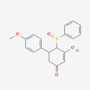 6-(Benzenesulfinyl)-5-hydroxy-4'-methoxy-1,6-dihydro[1,1'-biphenyl]-3(2H)-one