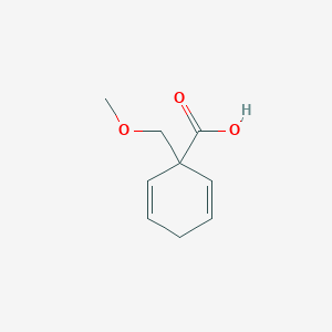 molecular formula C9H12O3 B14480643 1-(Methoxymethyl)cyclohexa-2,5-diene-1-carboxylic acid CAS No. 65984-94-3