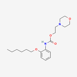 Carbamic acid, [2-(hexyloxy)phenyl]-, 2-(4-morpholinyl)ethyl ester