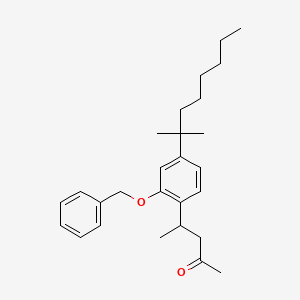 4-[2-(Benzyloxy)-4-(2-methyloctan-2-YL)phenyl]pentan-2-one