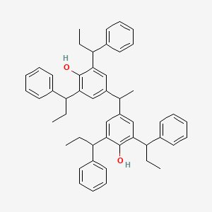 4,4'-(Ethane-1,1-diyl)bis[2,6-bis(1-phenylpropyl)phenol]