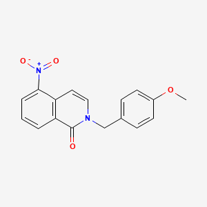 2-[(4-Methoxyphenyl)methyl]-5-nitroisoquinolin-1(2H)-one