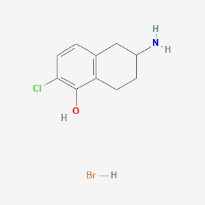 6-Amino-2-chloro-5,6,7,8-tetrahydronaphthalen-1-ol;hydrobromide