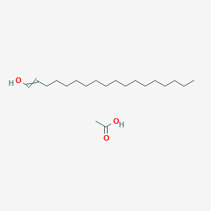 molecular formula C20H40O3 B14480738 Acetic acid;octadec-1-en-1-ol CAS No. 64661-64-9