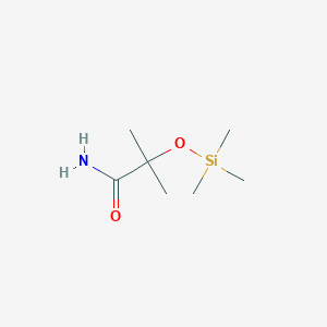 molecular formula C7H17NO2Si B1448074 2-甲基-2-[(三甲基硅基)氧基]丙酰胺 CAS No. 1379360-09-4