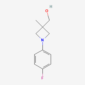[1-(4-Fluorophenyl)-3-methylazetidin-3-yl]methanol