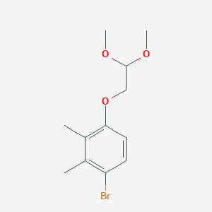 B144808 1-Bromo-4-(2,2-dimethoxyethoxy)-2,3-dimethylbenzene CAS No. 128895-18-1