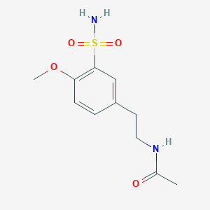N-[2-(4-methoxy-3-sulfamoylphenyl)ethyl]acetamide