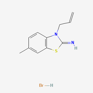 molecular formula C11H13BrN2S B1448083 3-allyl-6-methylbenzo[d]thiazol-2(3H)-imine hydrobromide CAS No. 175920-98-6