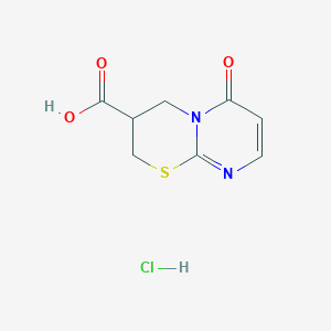 6-oxo-3,4-dihydro-2H,6H-pyrimido[2,1-b][1,3]thiazine-3-carboxylic acid hydrochloride