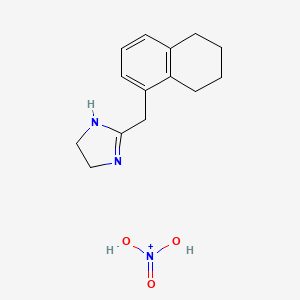 4,5-Dihydro-2-((5,6,7,8-tetrahydro-1-naphthyl)methyl)-1H-imidazolium nitrate