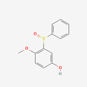 3-(Benzenesulfinyl)-4-methoxyphenol