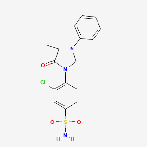 Benzenesulfonamide, 3-chloro-4-(4,4-dimethyl-5-oxo-3-phenyl-1-imidazolidinyl)-