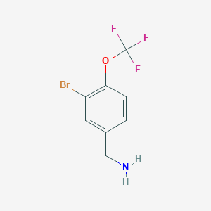 [3-Bromo-4-(trifluoromethoxy)phenyl]methanamine