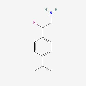 2-Fluoro-2-[4-(propan-2-yl)phenyl]ethan-1-amine