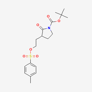 tert-Butyl 2-oxo-3-(2-(tosyloxy)-ethyl)pyrrolidine-1-carboxylate