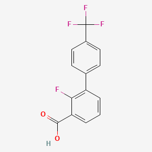 molecular formula C14H8F4O2 B1448114 2-Fluoro-4'-(trifluoromethyl)biphenyl-3-carboxylic acid CAS No. 1261669-11-7