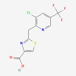 2-((3-Chloro-5-(trifluoromethyl)pyridin-2-yl)methyl)thiazole-4-carboxylic acid