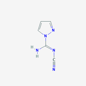 molecular formula C5H5N5 B1448120 1-(2-氰基氨基)-吡唑 CAS No. 1245828-06-1