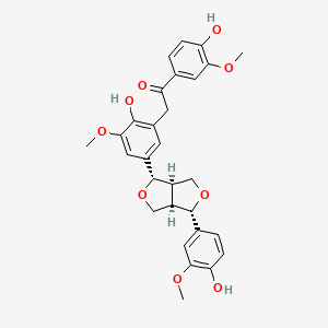 molecular formula C29H30O9 B1448121 Herpetone CAS No. 951677-22-8