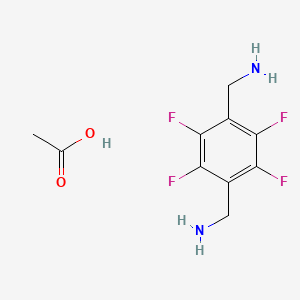 molecular formula C10H12F4N2O2 B1448123 (全氟-1,4-苯撑)二甲胺乙酸盐 CAS No. 1841081-54-6