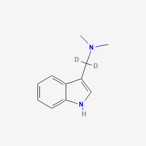 molecular formula C11H14N2 B1448124 GRAMINE-alpha,alpha-D2 CAS No. 95415-84-2
