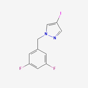 molecular formula C10H7F2IN2 B1448125 1-(3,5-二氟苄基)-4-碘-1H-吡唑 CAS No. 1853185-31-5