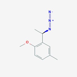 molecular formula C10H13N3O B1448133 2-[(1R)-1-叠氮乙基]-1-甲氧基-4-甲苯 CAS No. 1604311-60-5