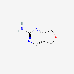 molecular formula C6H7N3O B1448134 5H,7H-furo[3,4-d]pyrimidin-2-amine CAS No. 1648750-00-8