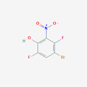 molecular formula C6H2BrF2NO3 B1448139 4-Bromo-3,6-difluoro-2-nitrophenol CAS No. 1394130-47-2