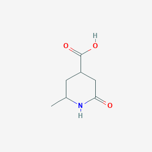 molecular formula C7H11NO3 B1448143 2-甲基-6-氧代哌啶-4-羧酸 CAS No. 36412-01-8