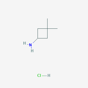 molecular formula C6H14ClN B1448154 3,3-Dimethylcyclobutan-1-amine hydrochloride CAS No. 1284247-23-9