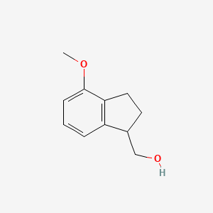 molecular formula C11H14O2 B1448158 (4-methoxy-2,3-dihydro-1H-inden-1-yl)methanol CAS No. 1188151-26-9
