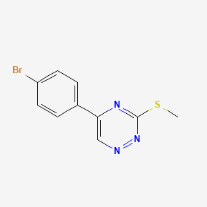 1,2,4-Triazine, 5-(4-bromophenyl)-3-(methylthio)-