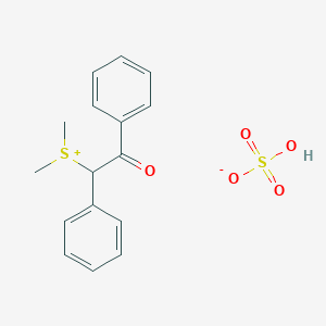 Dimethyl(2-oxo-1,2-diphenylethyl)sulfanium hydrogen sulfate