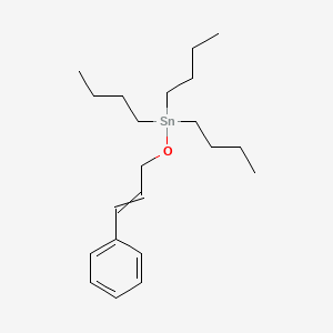 Tributyl[(3-phenylprop-2-EN-1-YL)oxy]stannane