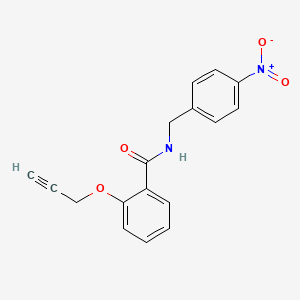 N-[(4-Nitrophenyl)methyl]-2-[(prop-2-yn-1-yl)oxy]benzamide