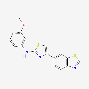 4-(1,3-Benzothiazol-6-yl)-N-(3-methoxyphenyl)-1,3-thiazol-2-amine