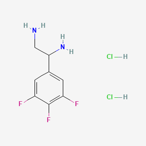 molecular formula C8H11Cl2F3N2 B1448169 1-(3,4,5-Trifluorophenyl)ethane-1,2-diamine dihydrochloride CAS No. 1443979-28-9