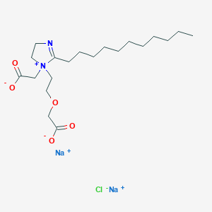 B14481876 Disodium 1-(2-(carboxymethoxy)ethyl)-1-(carboxymethyl)-4,5-dihydro-2-undecyl-1H-imidazolium chloride CAS No. 68092-44-4