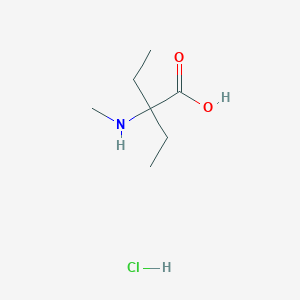 molecular formula C7H16ClNO2 B1448199 2-乙基-2-(甲基氨基)丁酸盐酸盐 CAS No. 610786-85-1