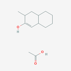 Acetic acid;3-methyl-3,4,4a,5,6,7,8,8a-octahydronaphthalen-2-ol