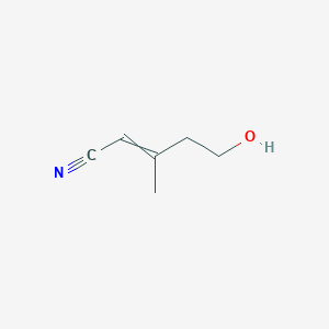 5-Hydroxy-3-methylpent-2-enenitrile