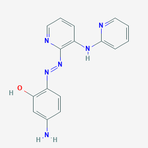 3-Amino-6-(2-{3-[(pyridin-2-yl)amino]pyridin-2-yl}hydrazinylidene)cyclohexa-2,4-dien-1-one