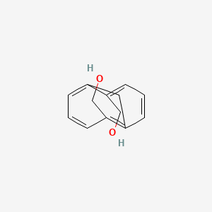 molecular formula C13H14O2 B14482222 (Bicyclo[4.4.1]undeca-1,3,5,7,9-pentaene-2,7-diyl)dimethanol CAS No. 66478-36-2