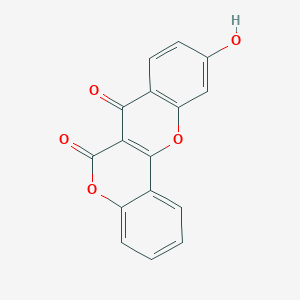 molecular formula C16H8O5 B14482268 10-Hydroxy-6H,7H-[1]benzopyrano[4,3-b][1]benzopyran-6,7-dione CAS No. 65169-17-7