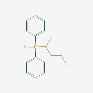 molecular formula C17H21PS B14482286 (Pentan-2-yl)(diphenyl)sulfanylidene-lambda~5~-phosphane CAS No. 66004-03-3